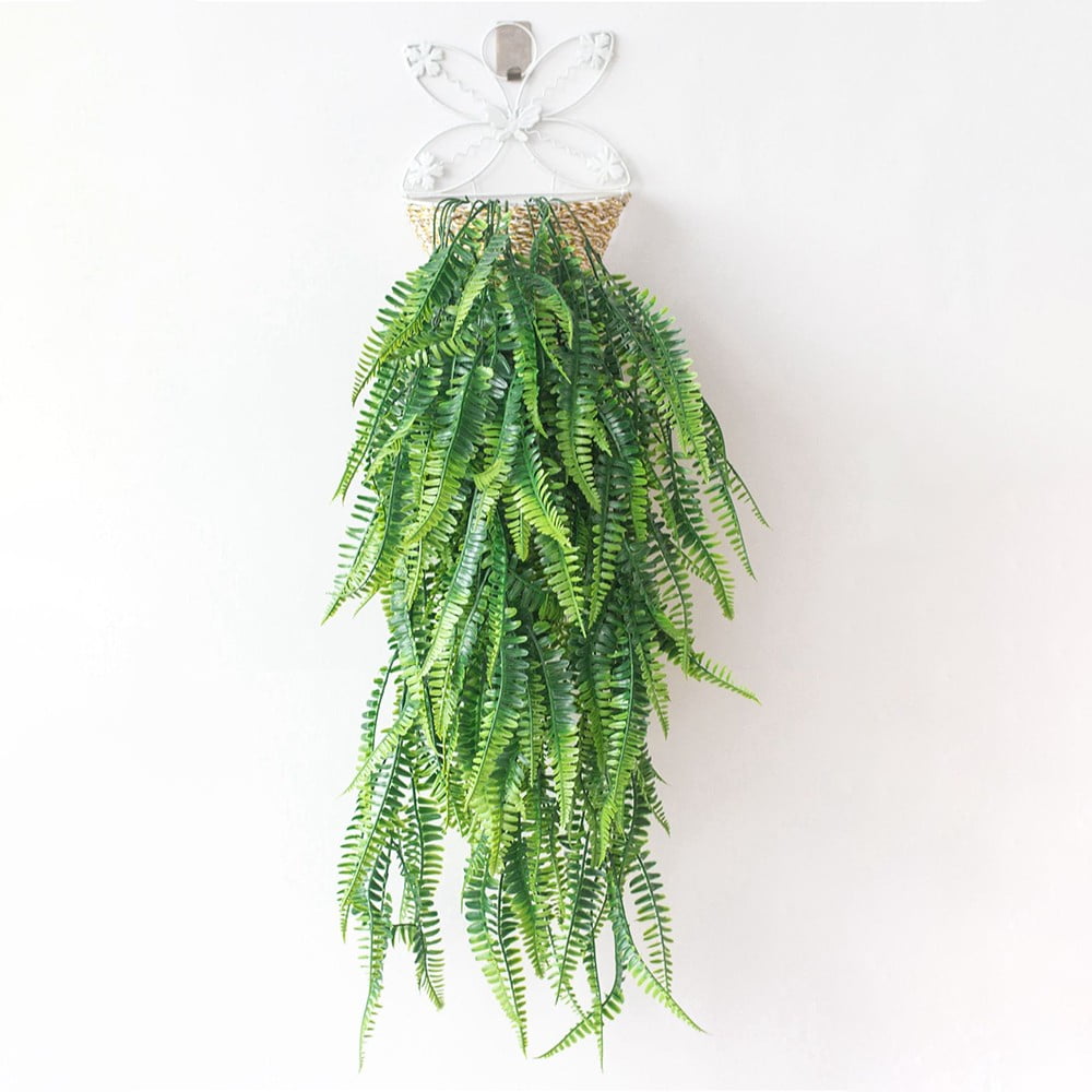 MYG Artificial Fern Persian Rattan Hanging Plants Boston ferns Ivy Vines Home Decor