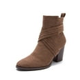 thumbnail image 6 of jsaierl Women's Shoes Fashion Minimalistic Solid Color Comfortable Zipper High Heel Thick Heel Boots, 6 of 7