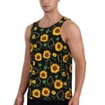 thumbnail image 2 of Easygdp Sunflowers3 Men's Tank Top, Sleeveless Muscle T Shirts, Breathable, Quick-Dry, Loose for Gym, Running, Fitness - 4X-Large, 2 of 9