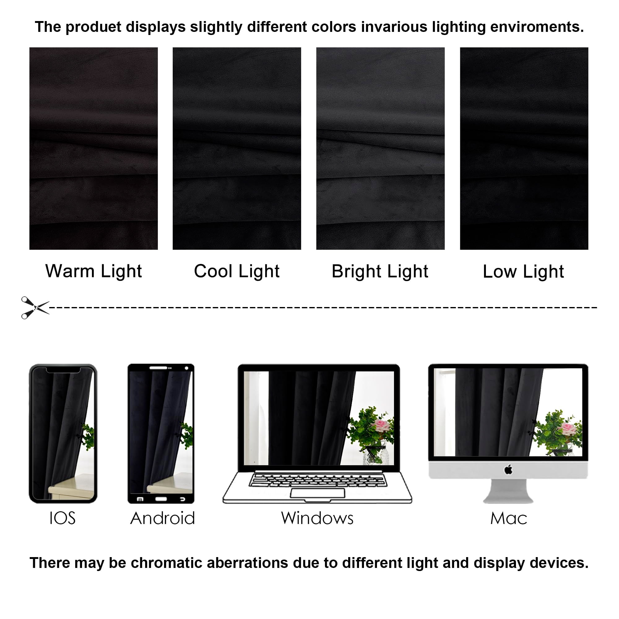 XWZO Black Velvet Curtains 84 inches, Blackout Curtains for Bedroom Living Room, Rod Pocket Room Darkening Drapes, 2 Panels, 52"W x 84"L