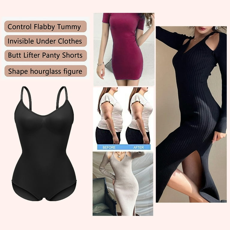 MeiLyviba Shapewear Women's Tummy Control Skims Dupe Women Effective  Versatile Breathable Materials Sculpting Thong with Adjustable Shoulder  Strap Strong Waist Cincher Bodysuit Shaping Body Shaper, A5 : :  Fashion
