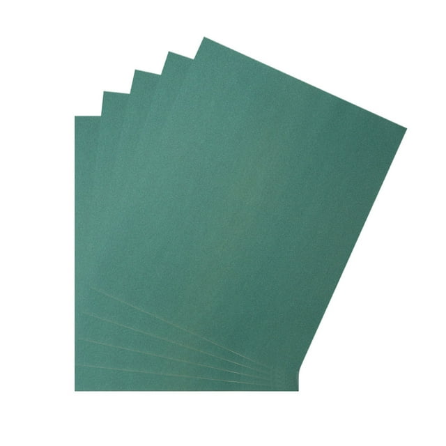 Uxcell 400Grits Carbide Sandpaper Wet Dry Sanding Paper Silicon Green 5pcs