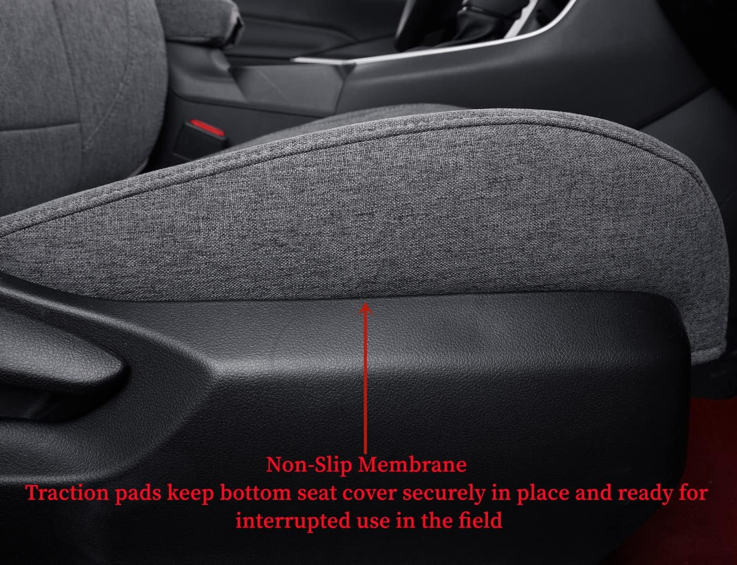 Coverdream Custom Fit Corolla Seat Covers for Toyota L,LE,LE Eco Plus,LE Plus 2014-2019 Breathable Auto Seat Covers(Gray,Full Set)