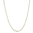 thumbnail image 3 of 10K Yellow Gold 3mm Wide Sparkle Rope Hollow Chain Necklace with Lobster Clasp (16 long), 3 of 3