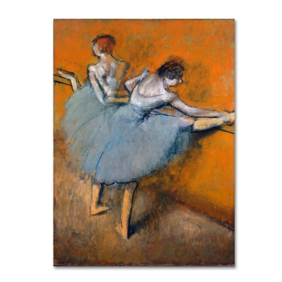 Trademark Fine Art 'Dancers At The Bar' Canvas Art by Degas