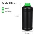 thumbnail image 2 of Botellas de almacenamiento de productos químicos ASEVAT 1000 ml HDPE (3 piezas), 2 of 6
