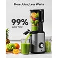 thumbnail image 4 of Máquinas Exprimidoras De Prensado En Frío Euhomy Exprimidor De Masticación Lenta Con Conducto De Alimentación Ancho De 5,5 Pulgadas Para Verduras Y Frutas Enteras 99,6% De Alto Rendimiento De Jugo Máq, 4 of 9