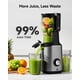 thumbnail image 4 of Máquinas Exprimidoras De Prensado En Frío Euhomy Exprimidor De Masticación Lenta Con Conducto De Alimentación Ancho De 5,5 Pulgadas Para Verduras Y Frutas Enteras 99,6% De Alto Rendimiento De Jugo Máq, 4 of 9