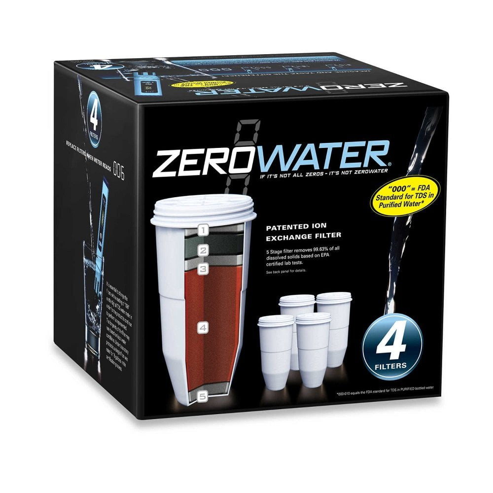 ZeroWater 4Pack Replacement Filter Cartridges ZR004