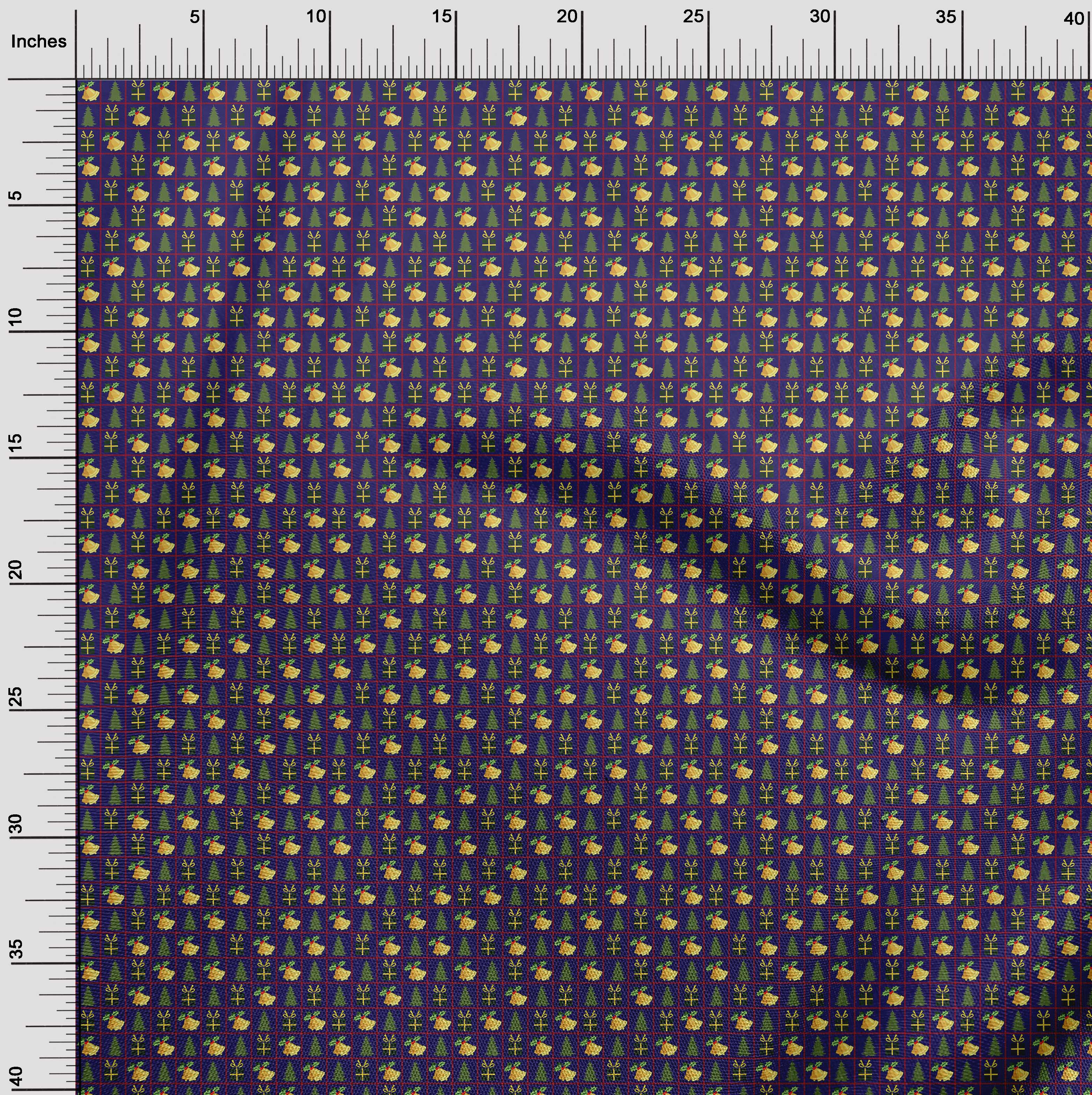oneOone Viscose Jersey Dark Blue Fabric Christmas Sewing Craft Projects Fabric Prints By Yard 60 Inch Wide