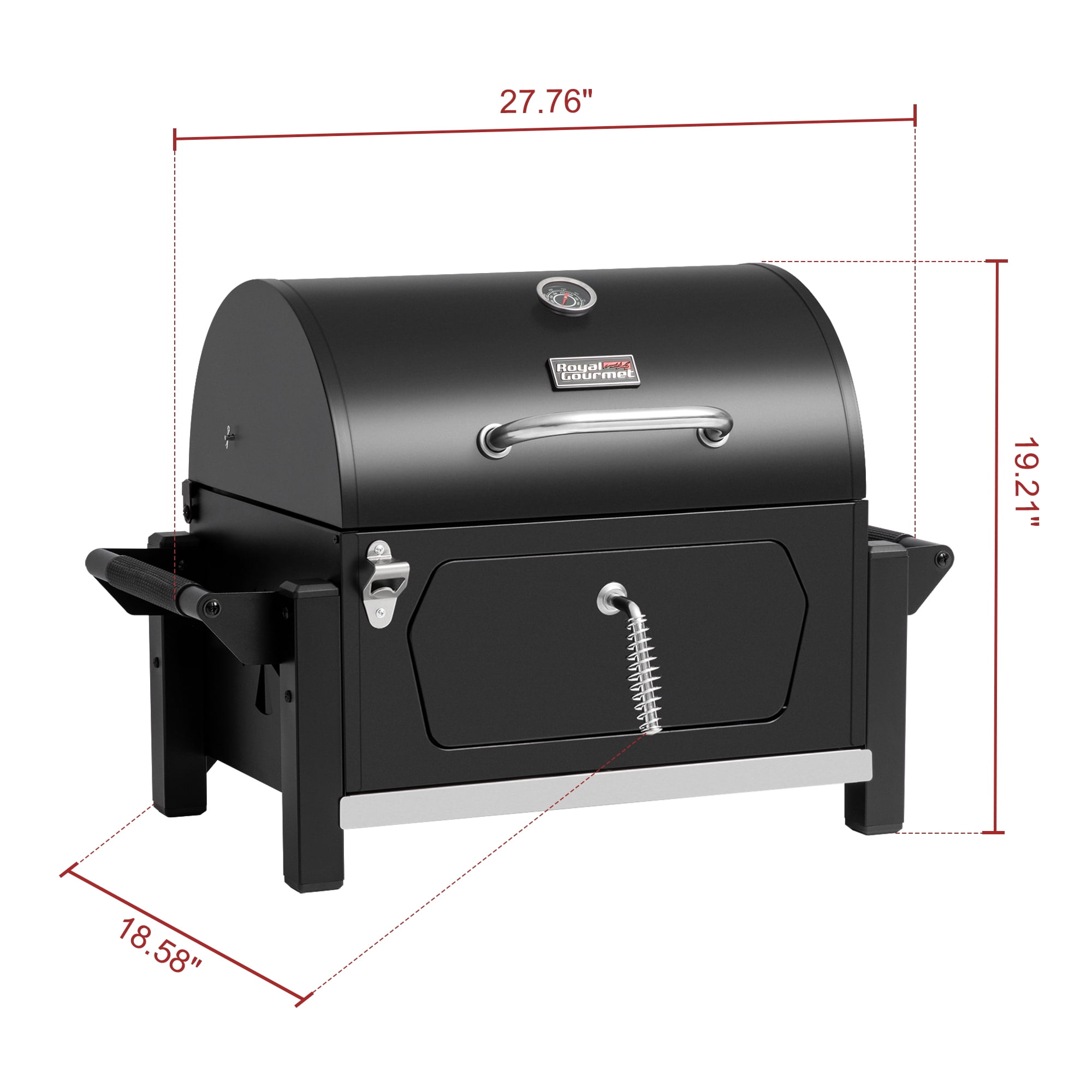 Royal Gourmet CD1519 Portable Charcoal Grill with Two Side Handles