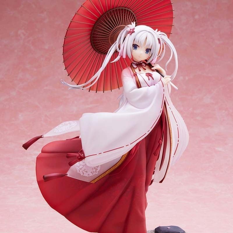 Yoshino Figure, Kimono Umbrella Yoshino Replacement Face Anime Figures 27cm/10.6inch PVC Characters Handicrafts Souvenirs for Anime Fans Gifts