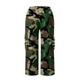 thumbnail image 4 of Women's Casual Pants Women'S Casual Camouflage Print Cargo Pants Stretch Elastic Waist Tapered Pants With Pockets, Women's Casual Pants XXXL, 4 of 7