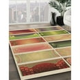 thumbnail image 3 of Ahgly Company Machine Washable Indoor Round Transitional Red Area Rugs, 7' Round, 3 of 7