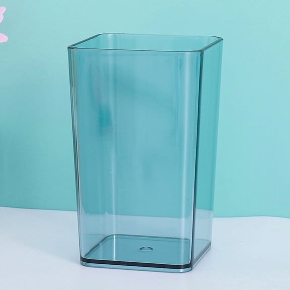 Firefly Hope 1-Piece Transparency Unbreakable Plastic Bathroom Tumbler, Multi-Functional Toothbrush Holder & Mouthwash Cup for Household Use, Blue