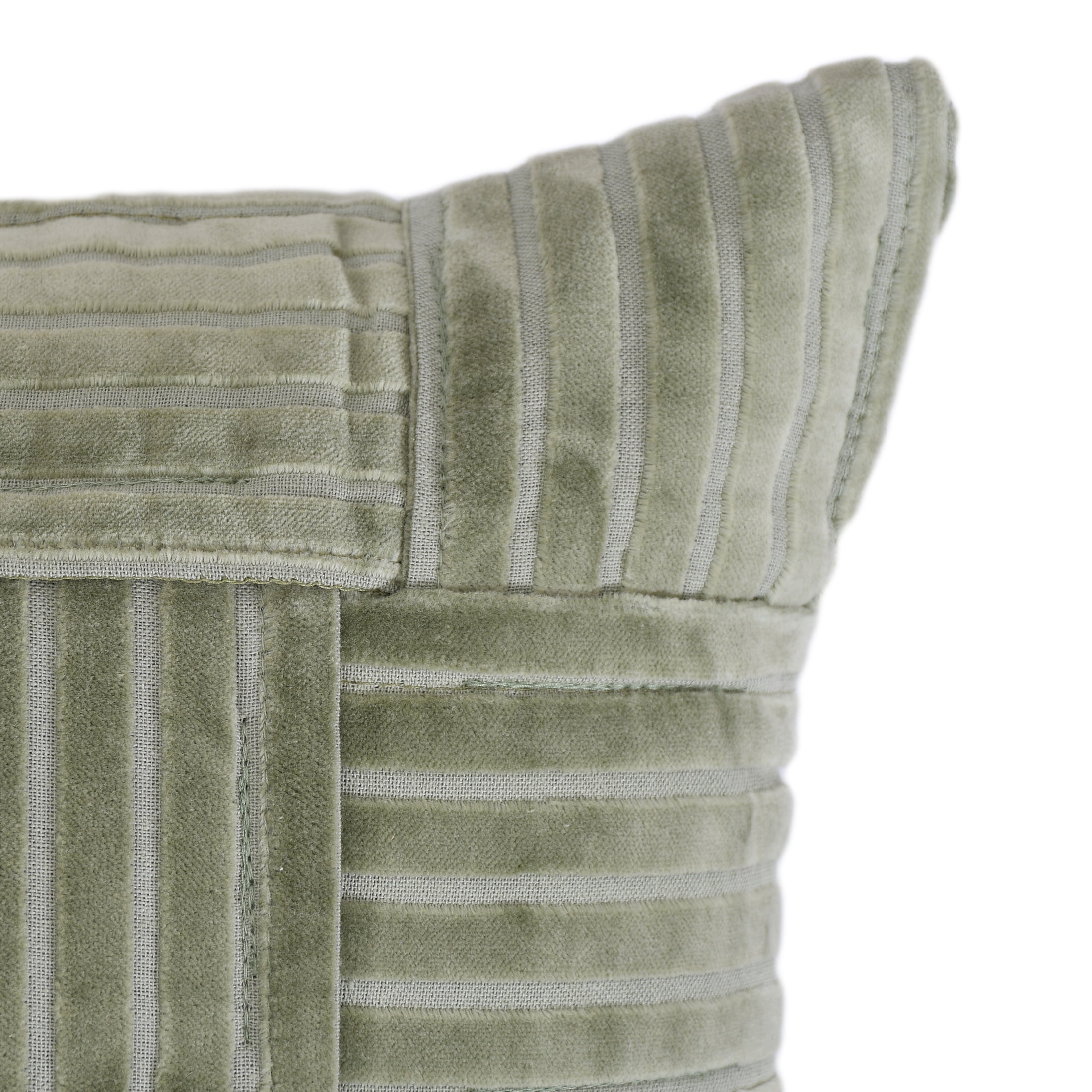 Better Homes & Gardens 14"x24" 2-pack Velvet Woven Throw Pillow Covers, Dark Cilantro