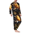 thumbnail image 2 of Lsque Golden Koi And Treasure Pattern Long Sleeve Pajama Set for Men - Soft 2-Piece Sleepwear and Loungewear Set with Pockets, Comfy Nightwear-Large, 2 of 7
