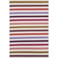 thumbnail image 2 of Unique Loom Outdoor Striped Collection Area Rug - Lines (6' 1" x 9' Rectangle White/Ivory), 2 of 9