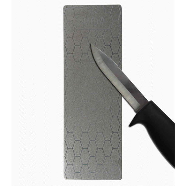 Piedra de afilar de cocina,Placa de piedra de diamante de afilar con diferentes superficies, granos y tama?os,Tiene un grosor de solo 1 mm, Herramienta de afilado de la cocina(400#-Apanalado) Ecomeon no