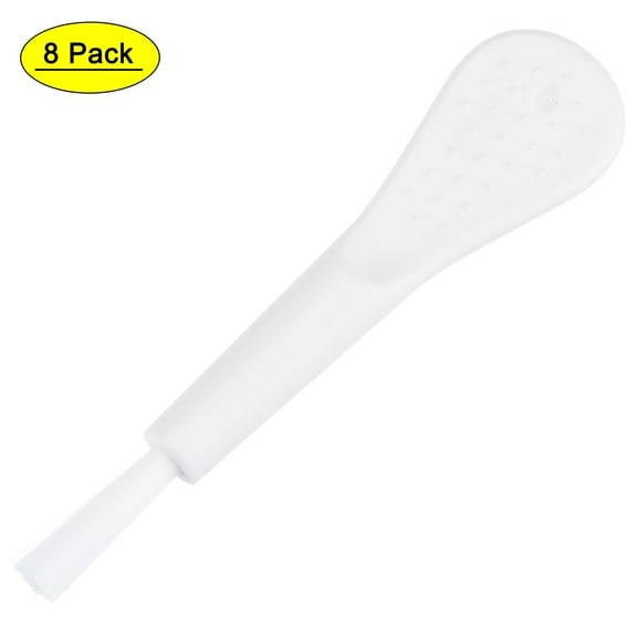 Uxcell Shaver Cleaning Brush Tools Double Sided 2.5 Inch White, 8 Count