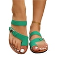 thumbnail image 4 of YOUYEDIAN Pantoufles de Maison pour Femmes Été Chaussures d'Intérieur Mignonnes Sandales Confortables Sandales de Plage (Vert), 4 of 6