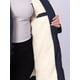 thumbnail image 5 of Abrigo de mujer plus size Agnes Orinda, chaqueta con capucha forrada de felpa, cintura elástica, cierre de cremallera y botones, mangas largas, parka con bolsillos, 1X azul oscuro, 5 of 6
