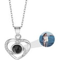 thumbnail image 6 of Custom Photo Projection Necklace with Picture Inside I Love You Necklace 100 Languages Personalized Photo Projection Anniversary Valentines Day Gifts for Women, 6 of 10