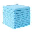 thumbnail image 1 of 10/5/3/1pcs Thicken Microfiber Car Cleaning Towels Soft Quick Drying Windows Mirrors Wiping Rags Home Double Layer Clean Cloths Sky Blue 10PC, 1 of 6