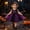 Purple, variant on BRGZLK Baby Girl Halloween Dress Toddler Witch Dress Spider Web Print Sleeveless Lace Bowknot Square Neck Tulle Tutu Dresses for Cosplay,Festival Gifts Purple 2-3 Years