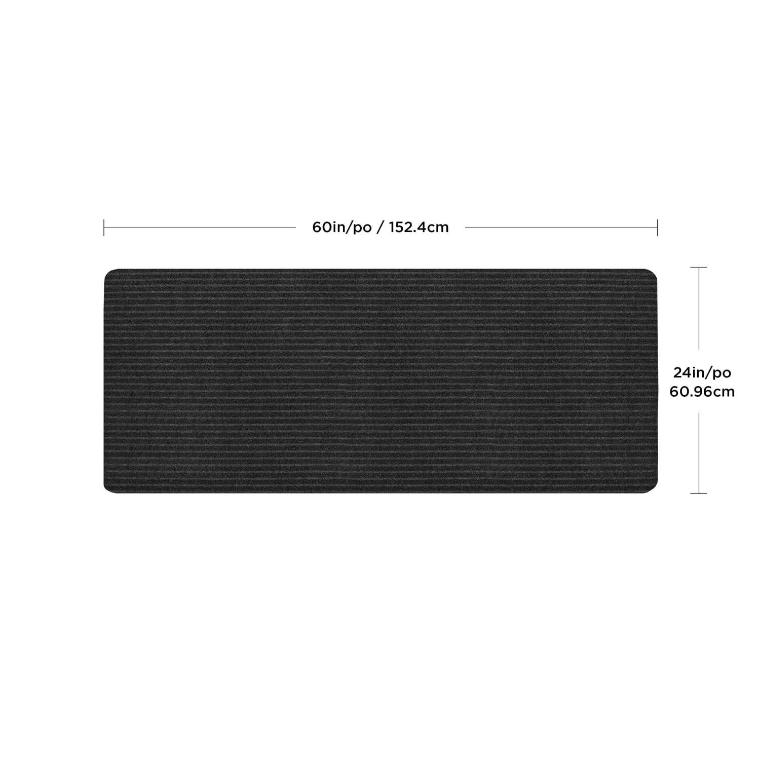 2'x5' Concord Charcoal Floor Runner