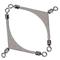 thumbnail image 1 of Fishing Swiveling Rings,10pcs Stainless Steel Barrel Fishing Tackle Fishing Swivel Ring Reliable and Durable, 1 of 7