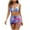 Multicolor, variant on Wancir Women's 3 Piece Tie Dye Bikini Sets, Halter Tie Triangle Swimsuits with Sarong Cover Ups Beach Skirt Bathing Suit