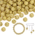 thumbnail image 1 of Perlas TINKRSTUFF, 200 unidades, 10 mm, diamantes de imitación de color amarillo claro, 1 of 6