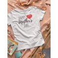 thumbnail image 3 of Mother's Day Heart Cute Shaped T-Shirt Women -Image by Shutterstock, Female Large, 3 of 4