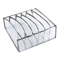 thumbnail image 2 of Organizador de ropa interior plegable, bragas, sujetadores, calcetines, cajón, caja de almacenamiento, ropa fresca Gripes gris 6, 2 of 9