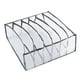 thumbnail image 2 of Organizador de cajones con divisor para armario, caja de almacenamiento para ropa interior, corbata, hogar, viajes, para mujeres y hombres Gripes gris 6, 2 of 9