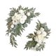 thumbnail image 1 of 2 guirnaldas de flores artificiales, guirnalda floral, adorno rústico decorativo, arco de boda Blanco, 1 of 8