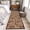 Mocha Brown Dark Brown, variant on Area Rug for Living Room, Farmhouse Coffee Cup Non-Slip Indoor Large Carpet for Bedroom/Dining Room, Vintage Coffee Beans Love Heart Washable Low-Profile Rectangle Floor Mat Runner Rugs - 2.7 x 5 Ft