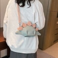 thumbnail image 2 of gcong Stylish Dinosaur Messenger Bag 3D Animal Shape Crossbody Phone Purse with Detachable Chain Strap, 2 of 5