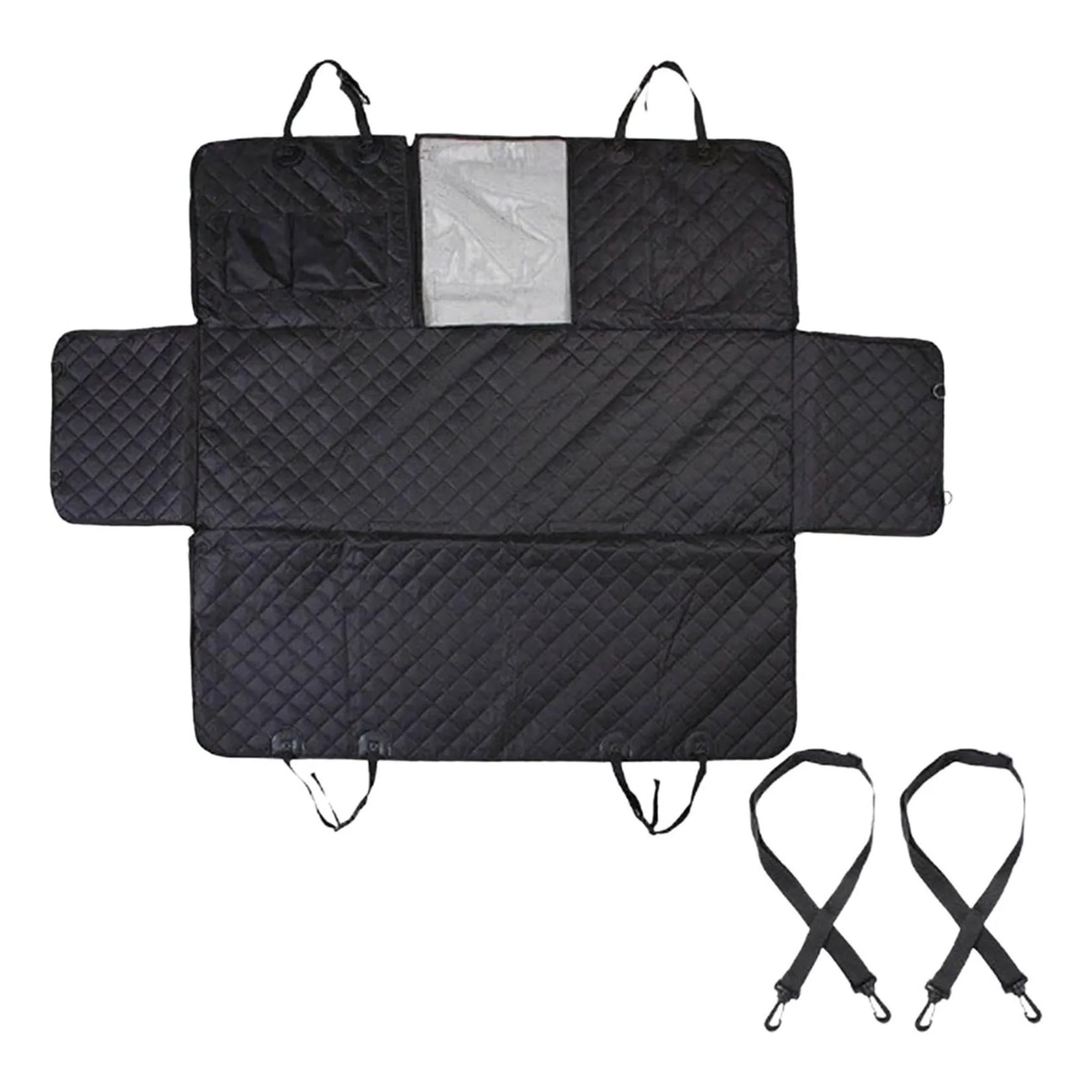 Applicable to Car Rear Seat Covers Black Black 137x147cm