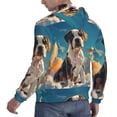 thumbnail image 6 of Honeii Colorful Sky Puppy Pattern Mens Hoodies Men's Loose Sleeve Sweatshirt,Pullover Hooded Sweatshirt for Men,Essentials Hoodie-Medium, 6 of 7