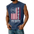 thumbnail image 5 of Youpwaven 250 Anniversary USA Shirt for Men, 1776 We The People Patriotic Tank Top, 250 Year American Anniversary Flag Muscle Tee, 5 of 6