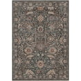 thumbnail image 3 of Well Woven Asha Liana Vintage Oriental Charcoal Grey 3'11" x 5'3" Machine Washable Area Rug, 3 of 6