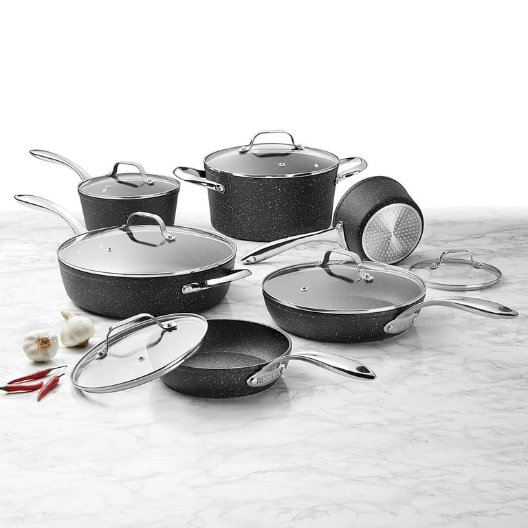 THE ROCK by Starfrit 060710-001-0000 12 Piece Cookware Set