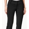 thumbnail image 3 of Alfani Women's Petite Faux-Leather-Trim Wide-Leg Trousers  Blue Size 20X5, 3 of 3