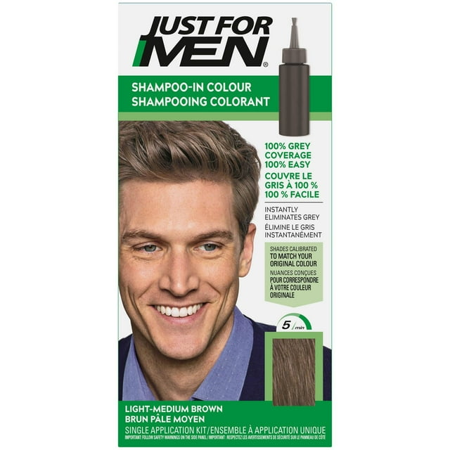 Shampooing colorant Just For Men Brun pâle moyen H-30