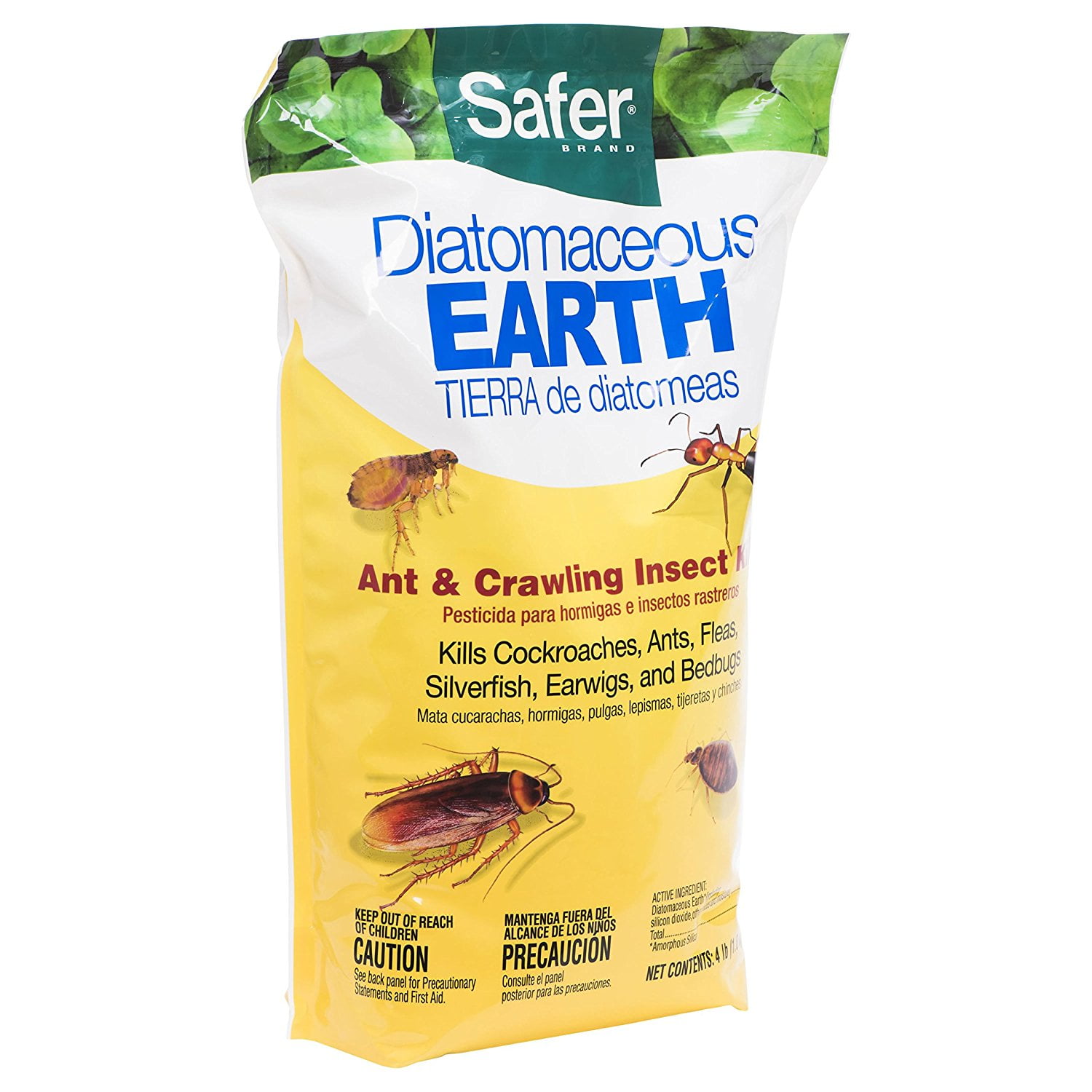 51703 Diatomaceous Earth Bed Bug Flea And Ant Crawling Insect Killer 4 Lb Diatomaceous Earth Based Powder Is A Highly Effective Ant Killer 4 Pound By Safer Brand Walmart Com Walmart Com
