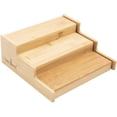 thumbnail image 2 of DECOMIL - Spice Shelf Organizer for Cabinet, Tiered Spice Rack for Countertop, Bamboo, Expandable 8,75(Expandable to 15,5) x 8,25 x 3, 2 of 5