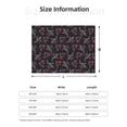thumbnail image 2 of Throw Blanket for Couch Sofa and Bed, Black Roosters Soft Plush Throw Blanket, Fuzzy Cuteness Comfy Warm Washable Flannel Blanket Throws for All Season, 2 of 8