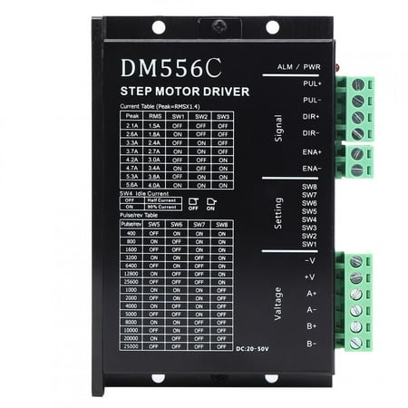 

price crash DM556C Metal Housing Stepper Motor Driver DM542 Pulse Replacement 5/24 Universal